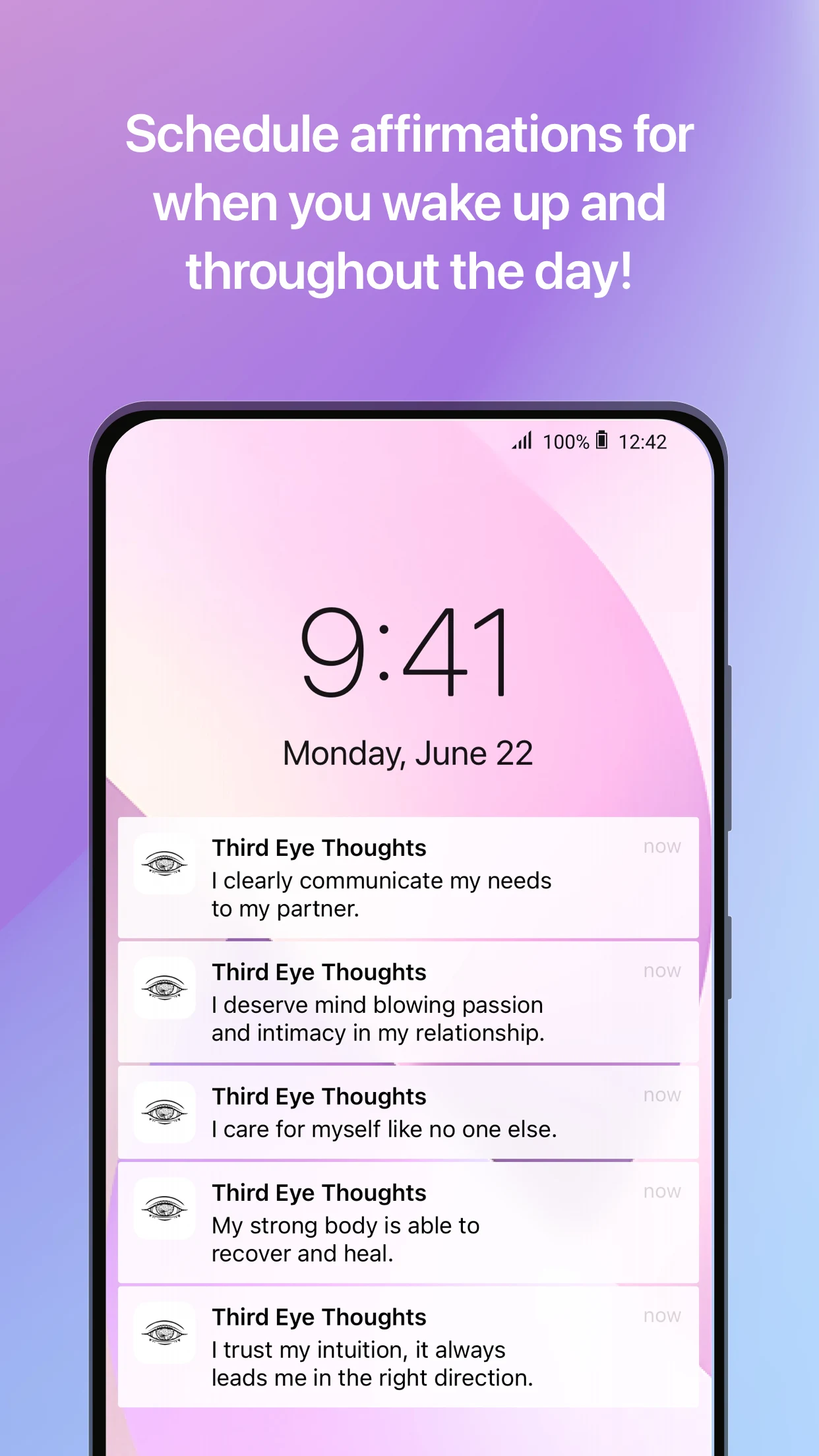 Third Eye Thoughts Affirmation screenshot